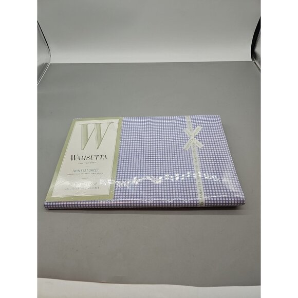 Wamsutta Elite Twin Flat Sheet Purple Lavendar 200 Thread Supercale Vtg USA New - Picture 1 of 4